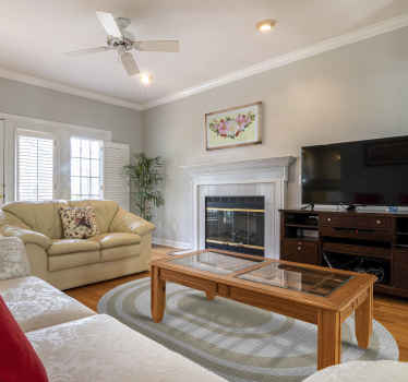 Watercolor flowers vintage canvas print - TenStickers