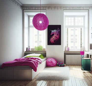 Galaxy Eenhoorn Canvas schilderij eenhoorn - TenStickers