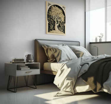 Quadro con albero di ulivo stile vintage - TenStickers