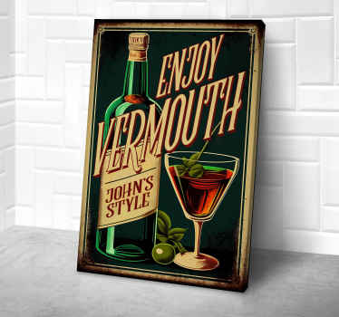 Cuadro de cocina Disfruta vermouth - TenVinilo