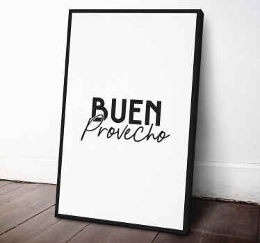 Cuadro para cocina Buen Provecho - TenVinilo