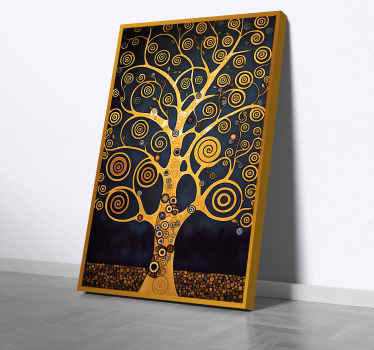 Cuadro moderno arte abstracto de árbol - TenVinilo