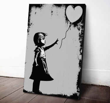 Cuadro moderno arte de la calle niña - TenVinilo