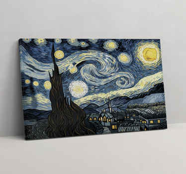 Cuadro comedor noche con estrellas - TenVinilo