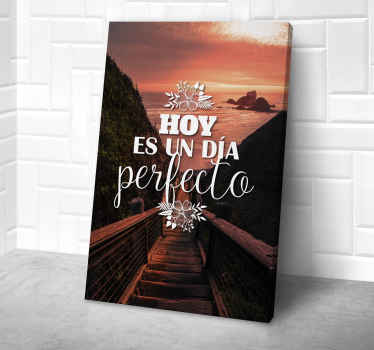 Cuadro comedor hoy es un día perfecto. - TenVinilo