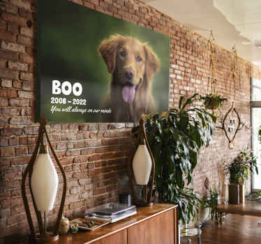 Tableau personnalisé souvenir animal compagnie - TenStickers