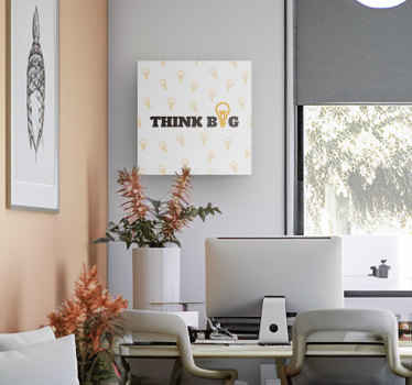 Quadro motivazionale Think big - TenStickers