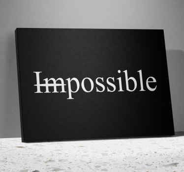 Wandbild Motivation "Impossible" - TenStickers