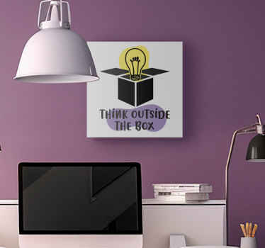 Wandbild Motivation "Think outside the box" - TenStickers