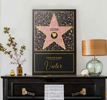 Personlige star of fame på fotolærred - TenStickers