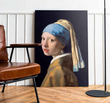 Girl with a Pearl Earring painting canvas art - TenStickers