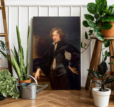 Van Dyck's selvportræt kunst lærredsbillede - TenStickers