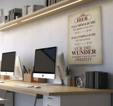 Moderne Wandbilder Büro Motivation Texte - TenStickers