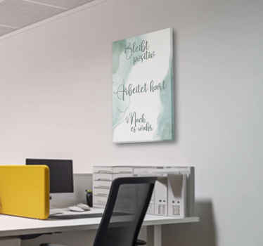 Leinwandmalerei mit harter Arbeitsmotivation - TenStickers