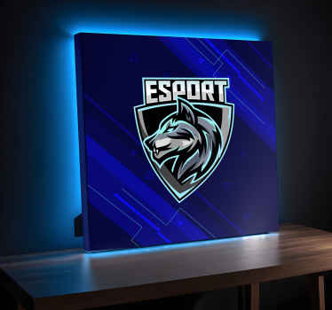 Dit e-sport logo Videospil lærred print - TenStickers