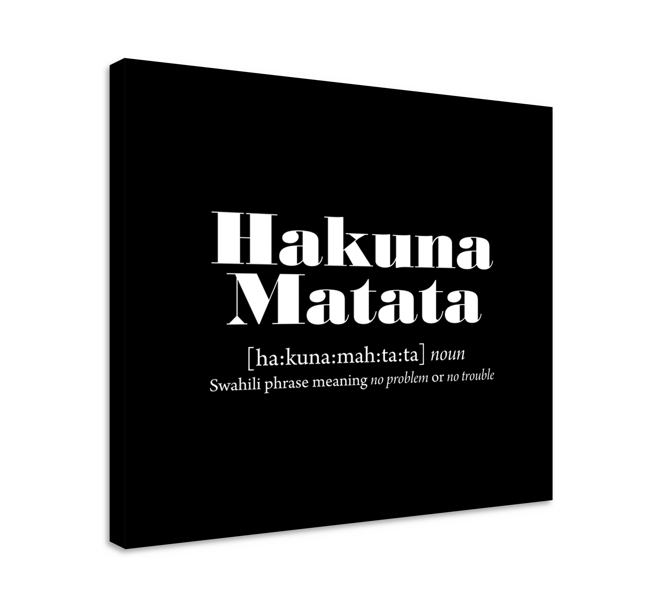 Tableau avec la signification de Hakuna matata TenStickers