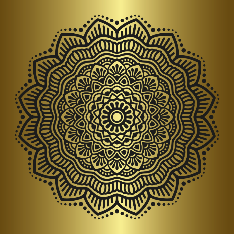 Mandala geometric pattern mandala print wall art - TenStickers