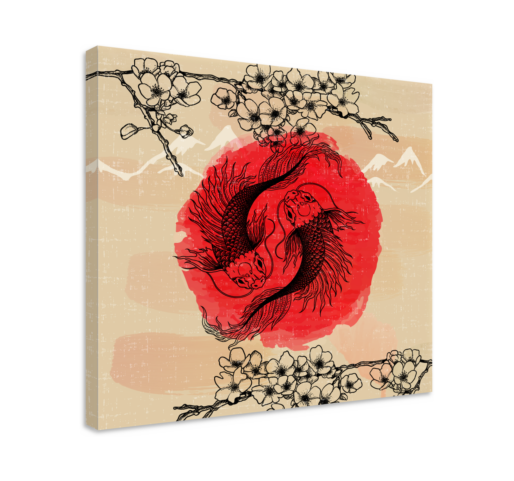 Wandbild Fische Ying yang fische - TenStickers