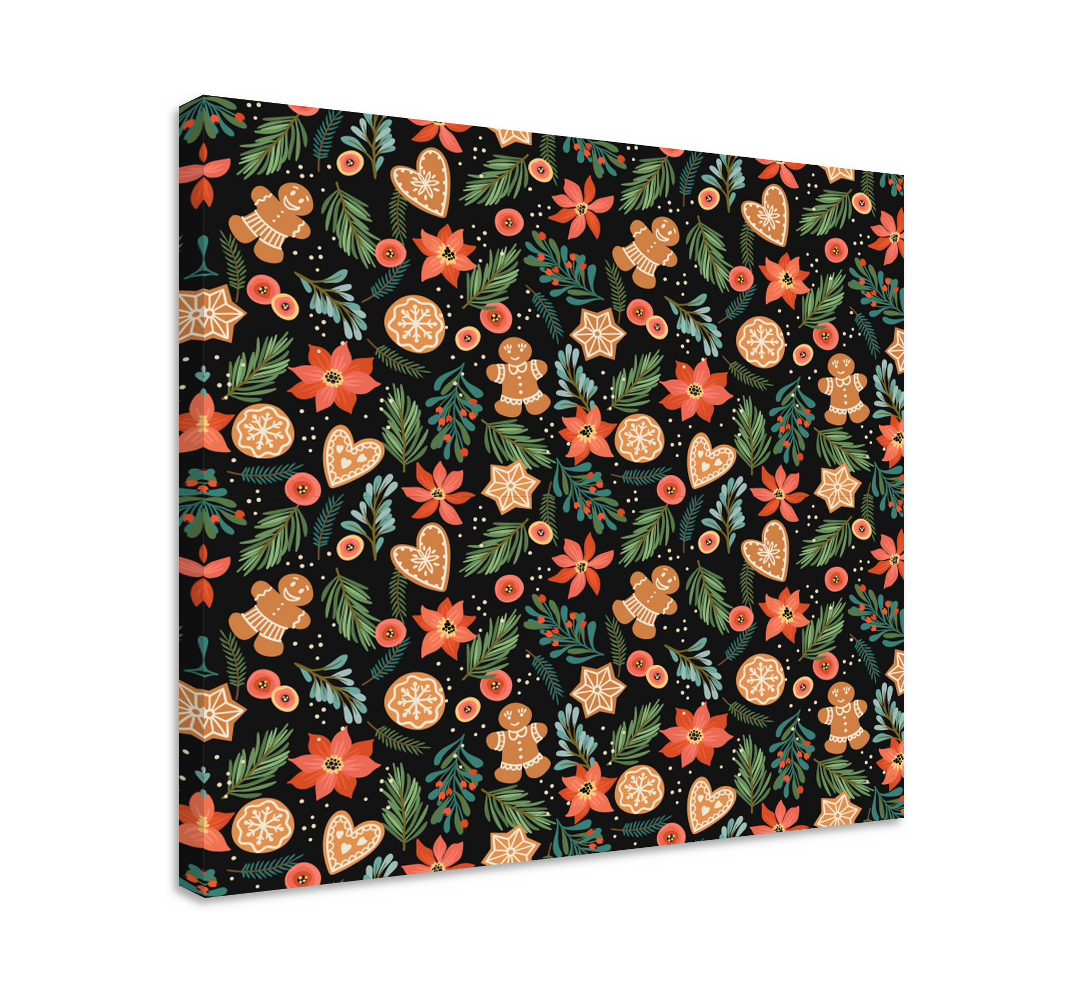 TenStickers. Quadro Decorativo de natal Temas de natal. Decore a sua casa ou qualquer espaço para o natal com estas impressões em tela de temas de natal. Realmente fácil de pendurar na parede e é feito de material de qualidade