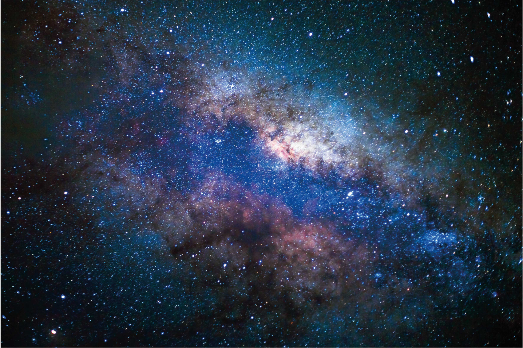 Estar satisfecho arco Redondear a la baja Cuadro de paisaje Galaxia silenciosa con estrellas - TenVinilo
