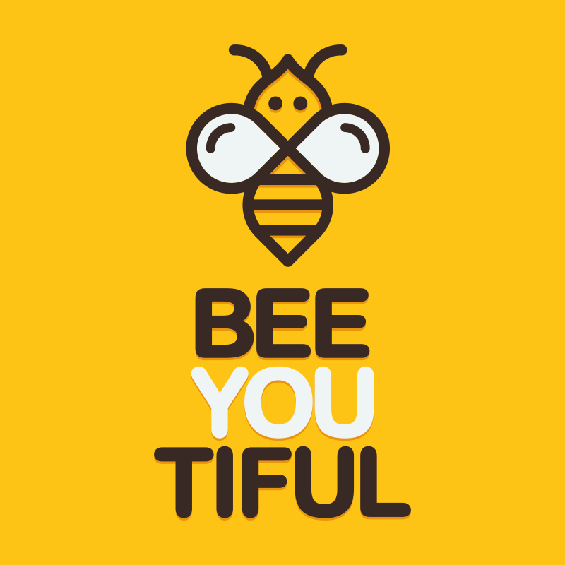 You are so bee-utiful motivational canvas - TenStickers