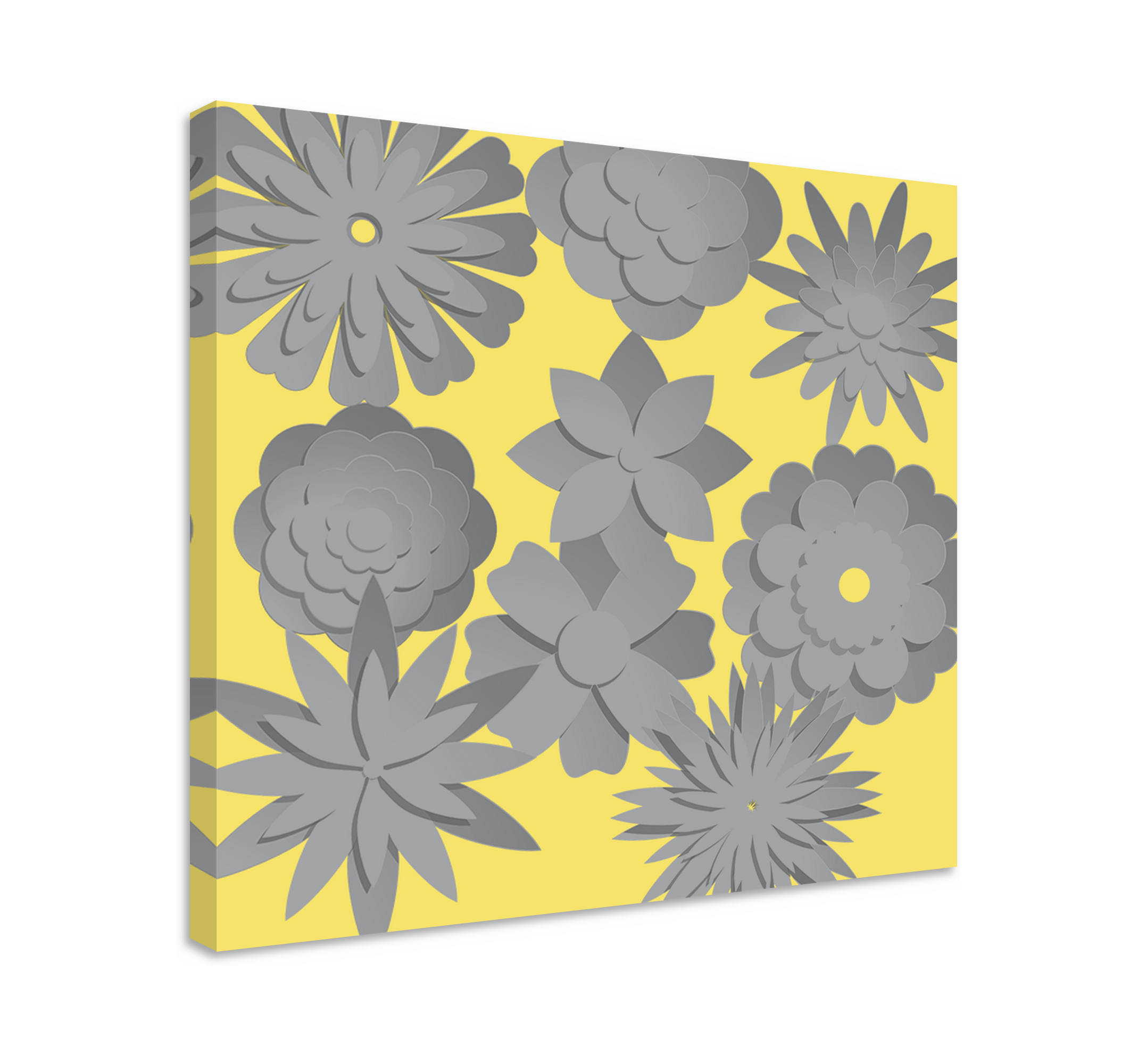 Leinwandbild Blume blumensilhouette - TenStickers
