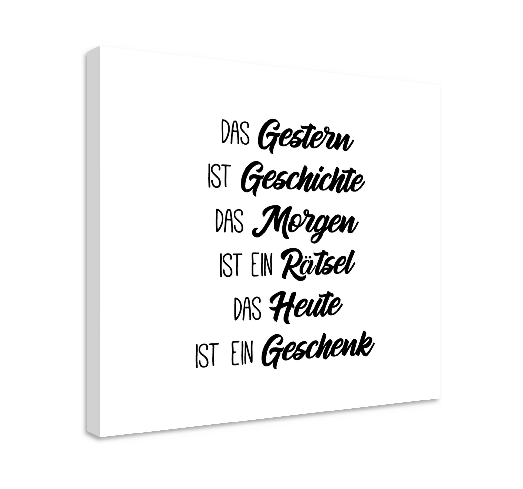 Wandbild Motivation Gestern ist geschichte TenStickers