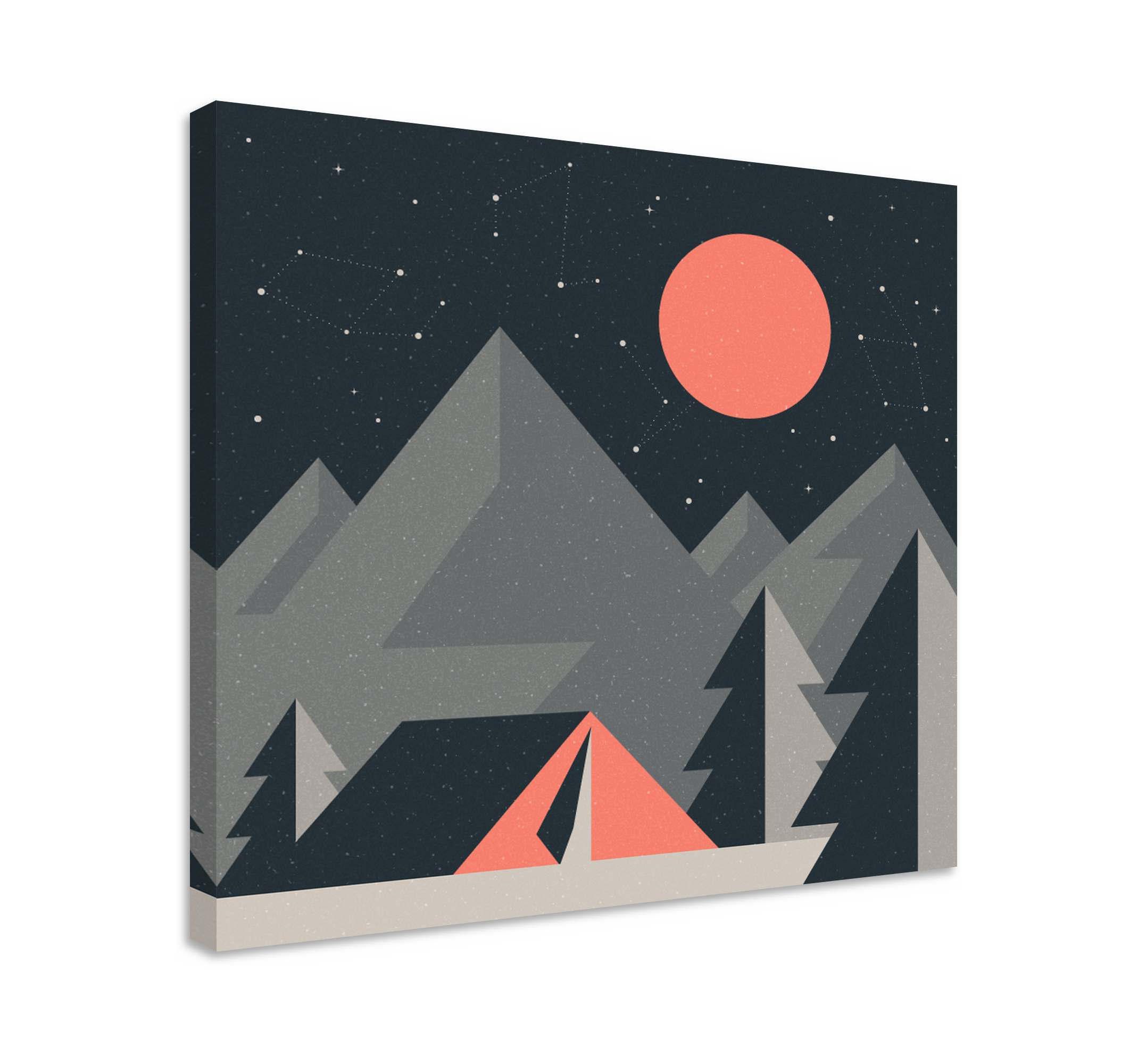 Geometric style forest  nordic art prints - TenStickers