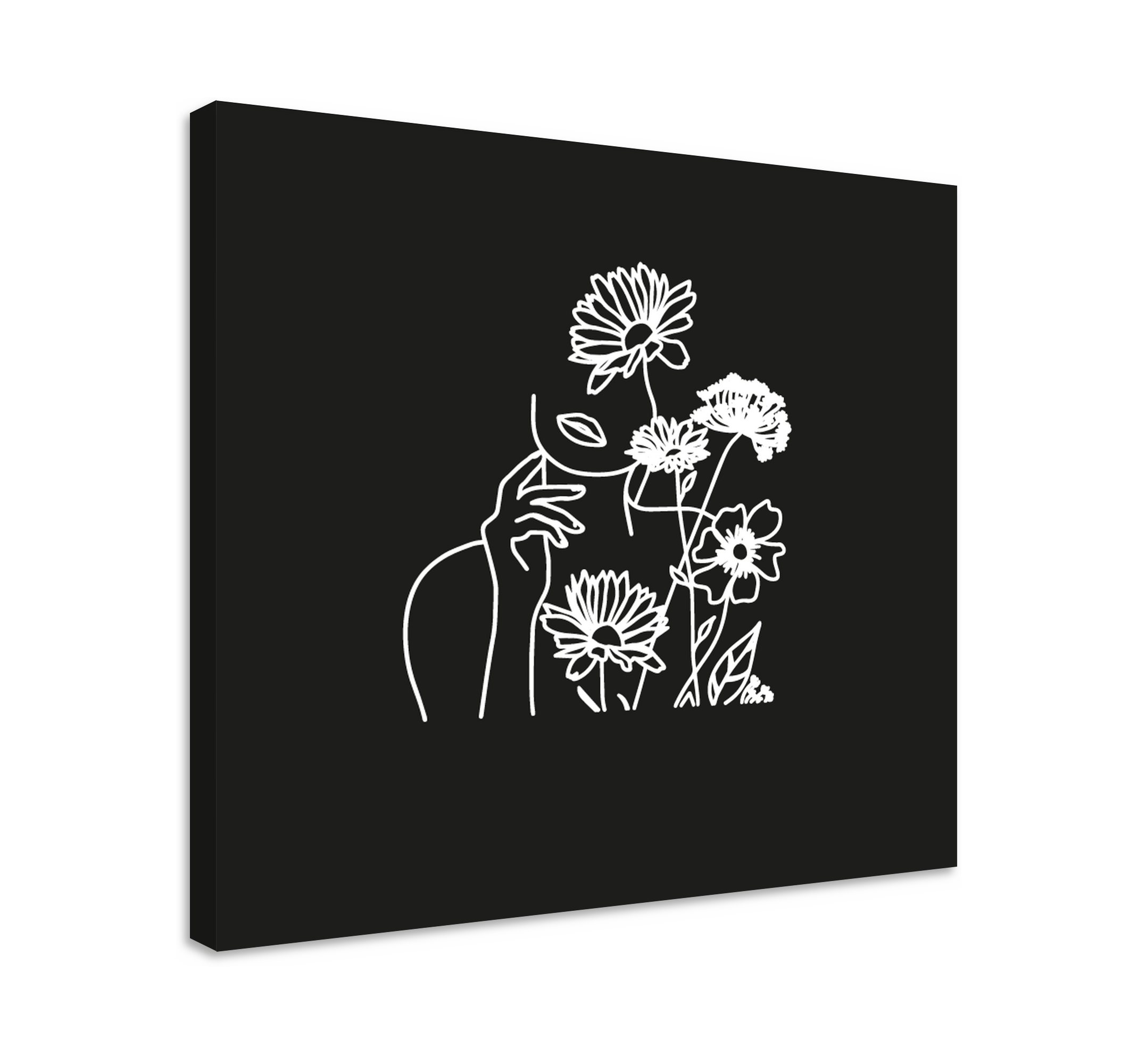 Leinwandbild Blume minimalistisches blumendesign für frauen - TenStickers