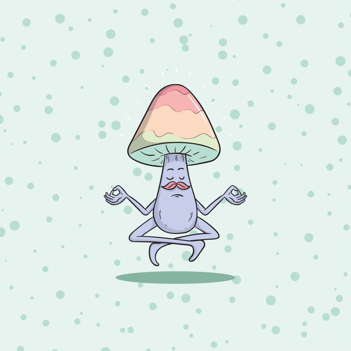 Cuadro cocina Personaje de dibujos animados de hongos - TenVinilo