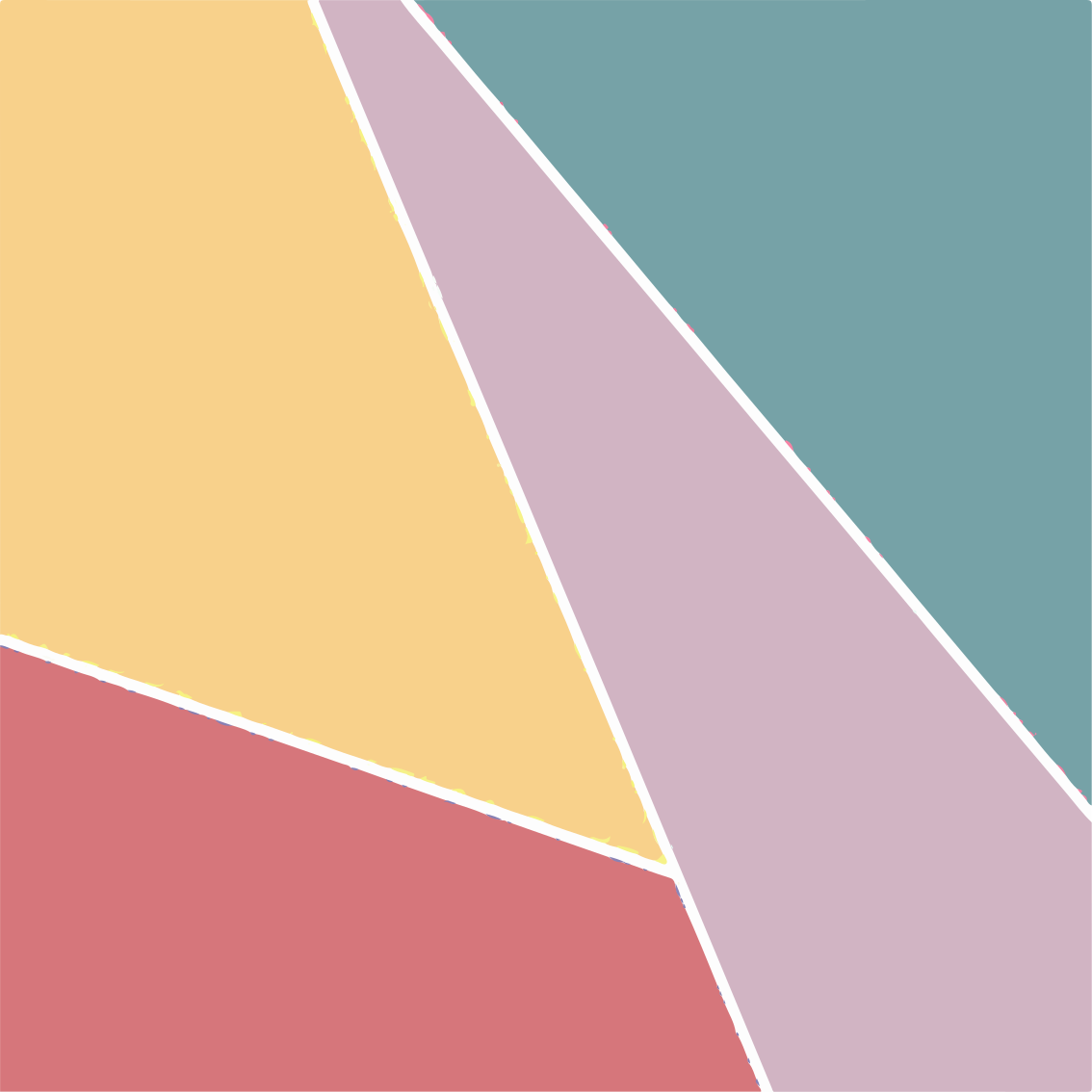 Pastel color block wall prints for living room TenStickers