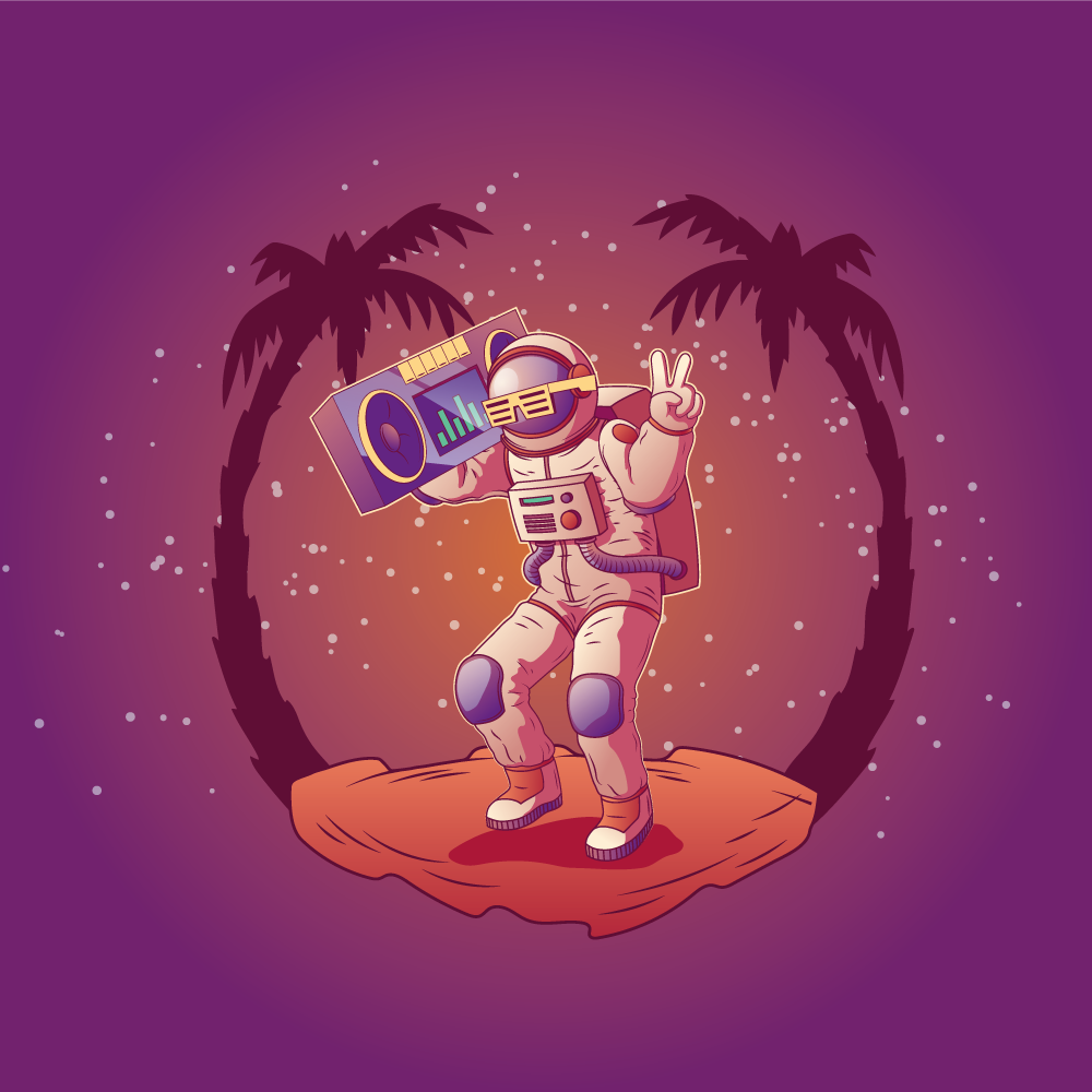 Dj Astronaut In Space