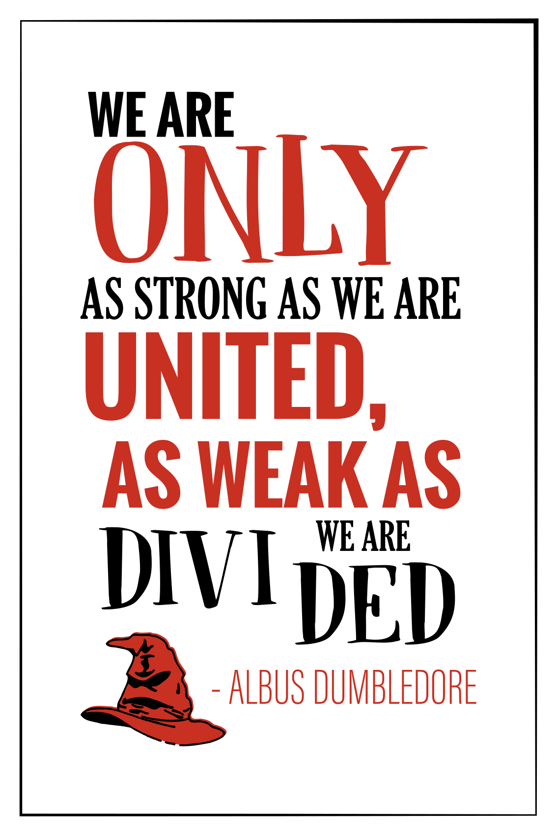Tableau Texte Citation Amicale De Dumbledore Tenstickers