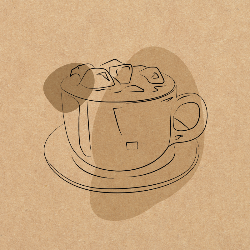 Cuadro cocina Taza de cafe minimalista - TenVinilo