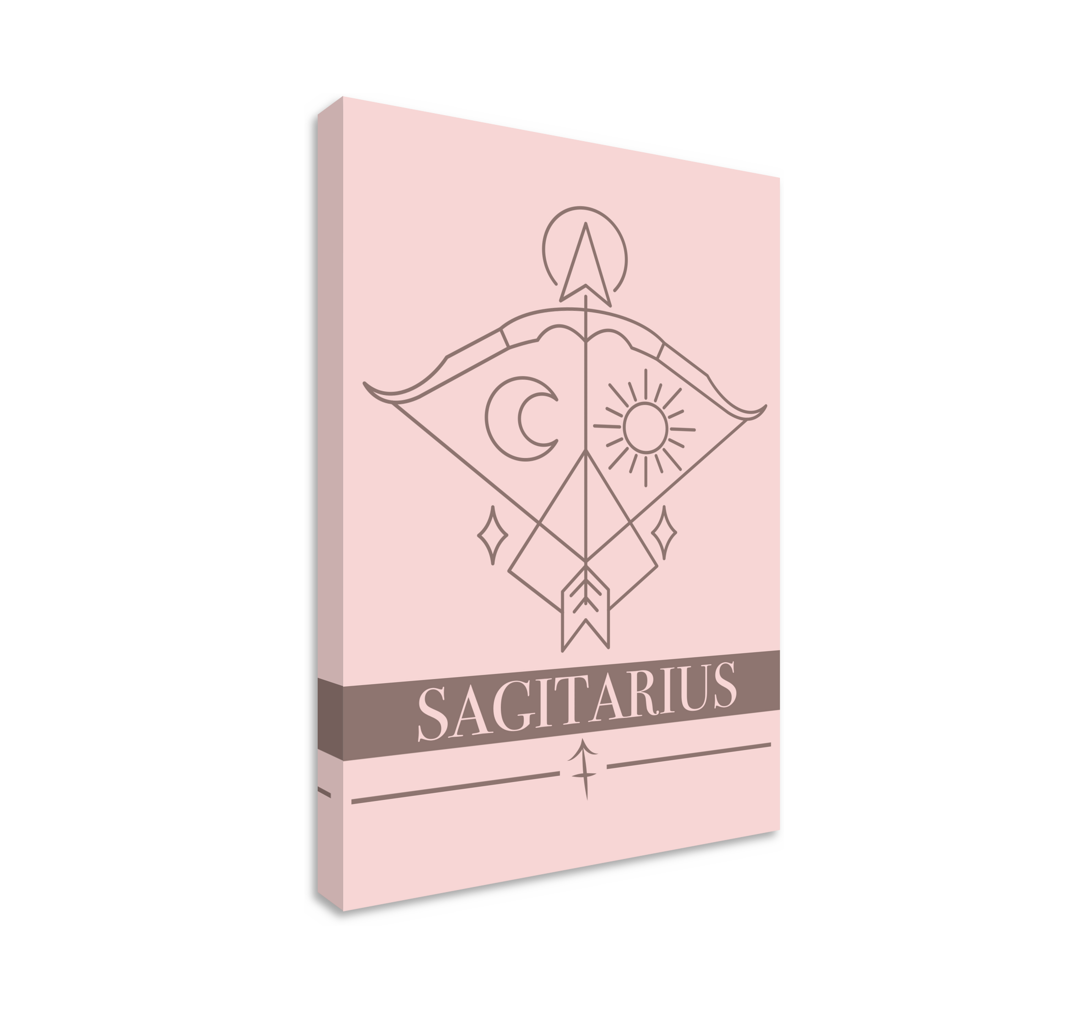 射手座ピンクの星座キャンバスリビングルーム Tenstickers