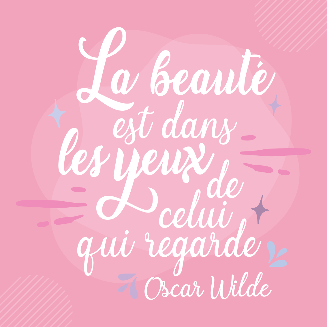 Tableau Phrase Citation D Amour Wilde Sur La Beaute Tenstickers