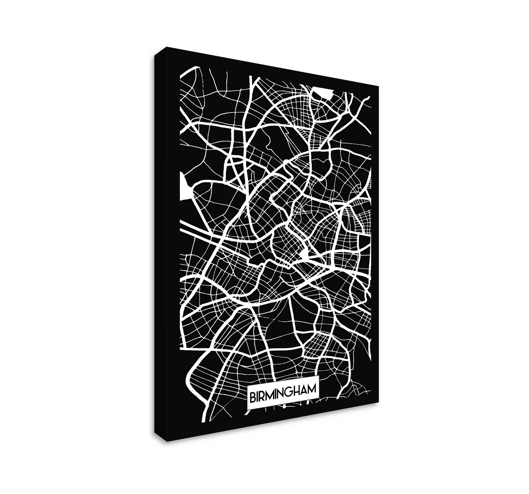 Birmingham Topographic Map City skyline prints TenStickers