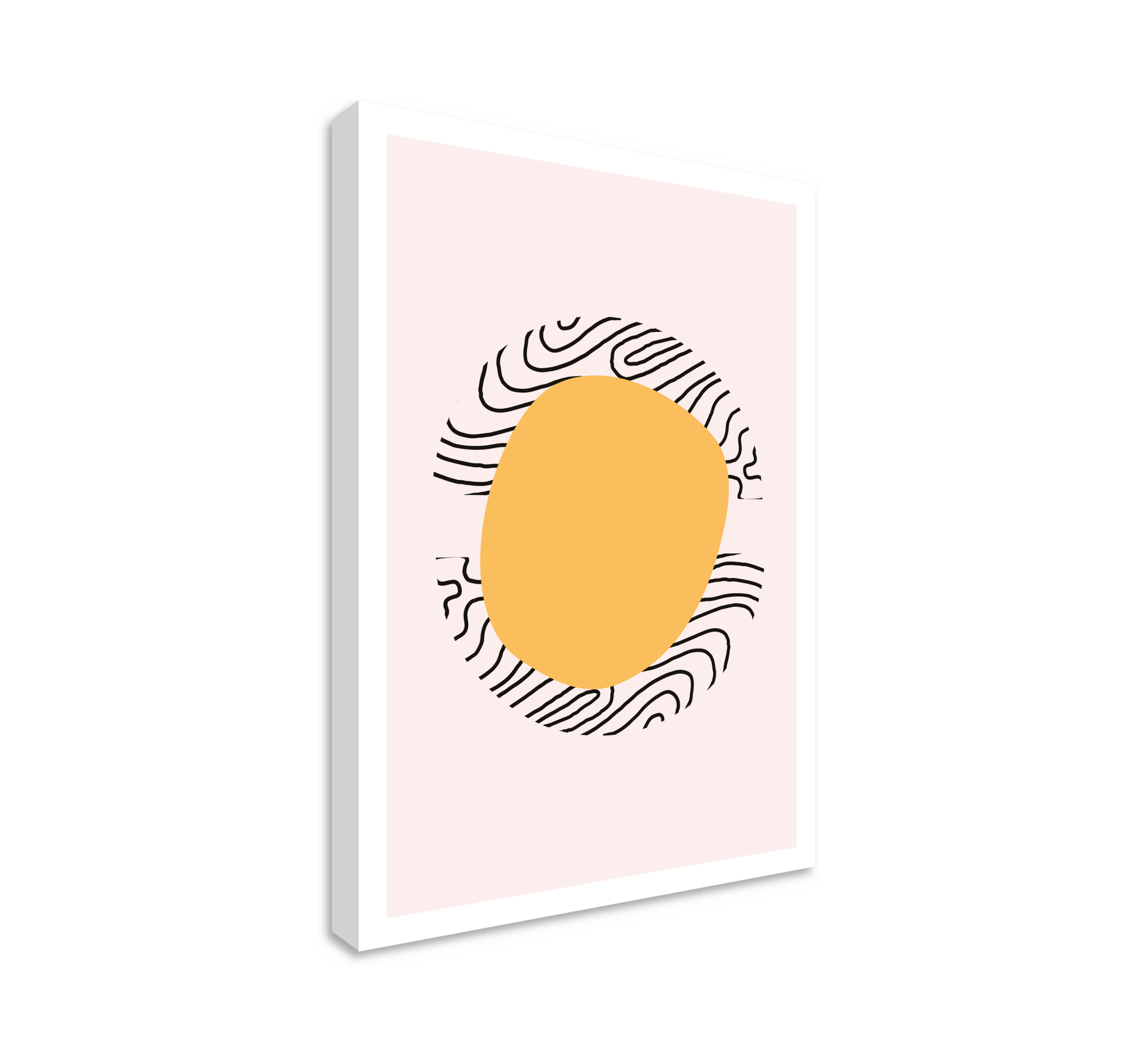 Wandbild Wohnzimmer abstrakter Fingerabdruck - TenStickers