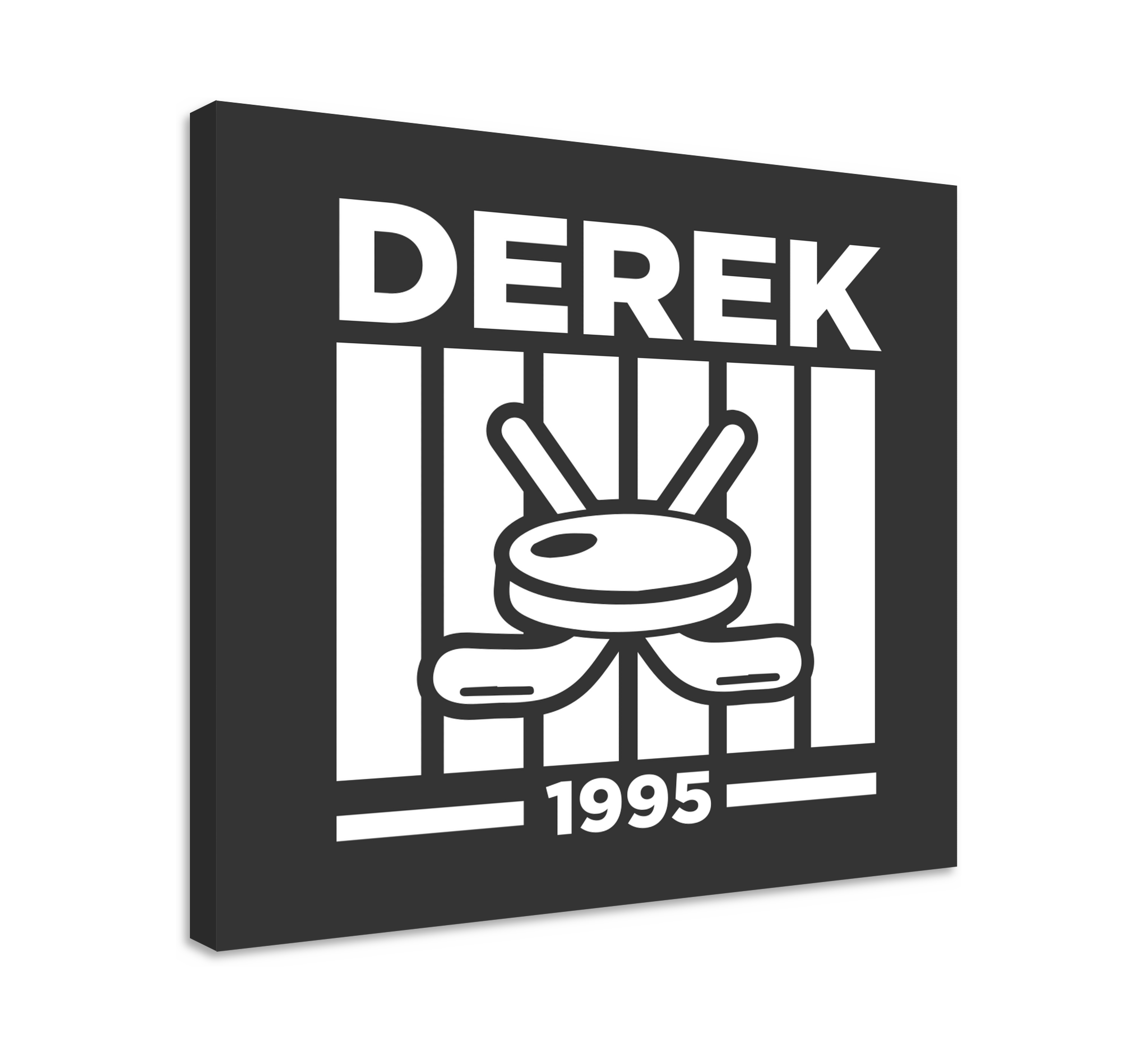 Personligt hockeydesign Teenage lærredsbillede - TenStickers