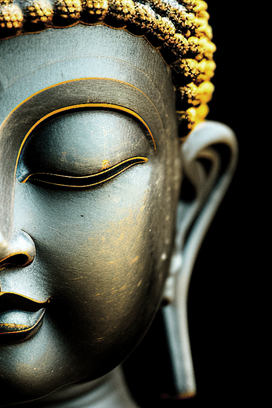 Quadro zen con disegno di Buddha - TenStickers