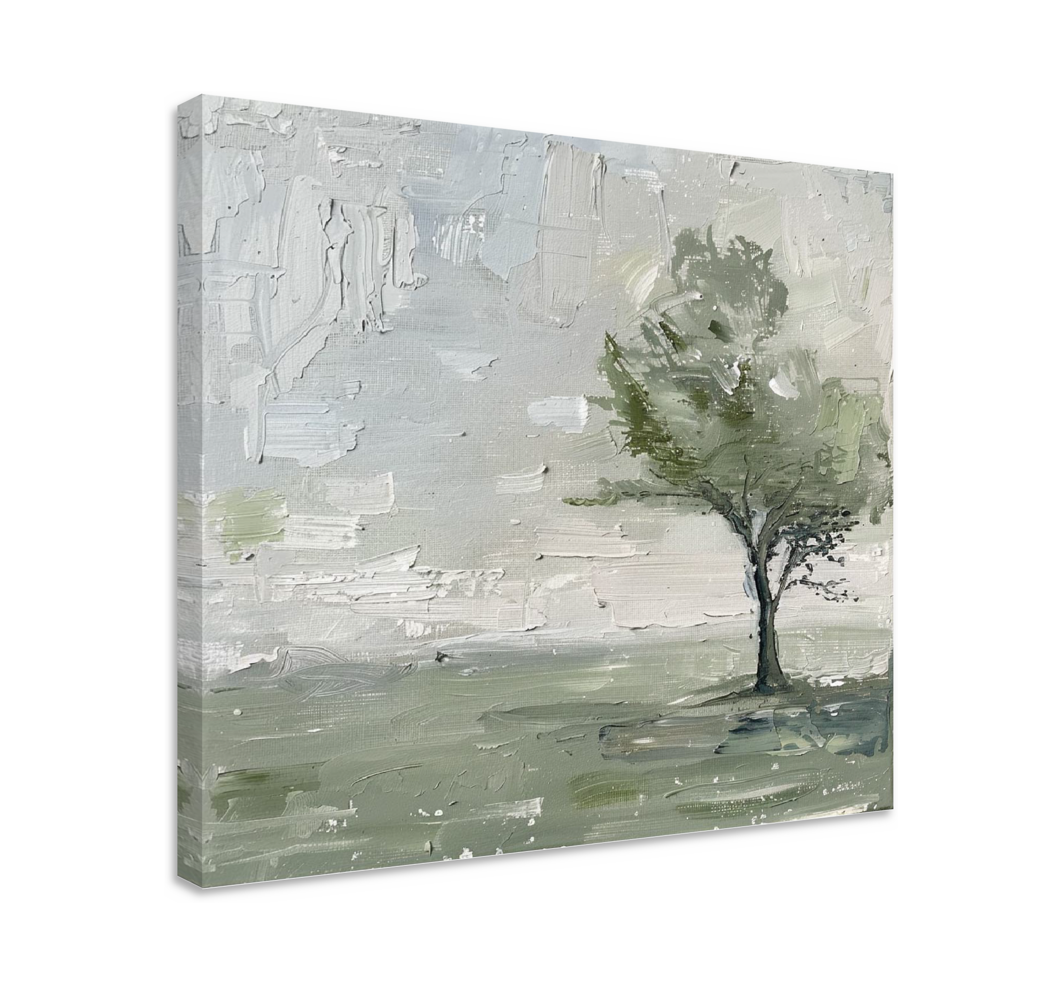 one big tree tree canvas wall art - TenStickers