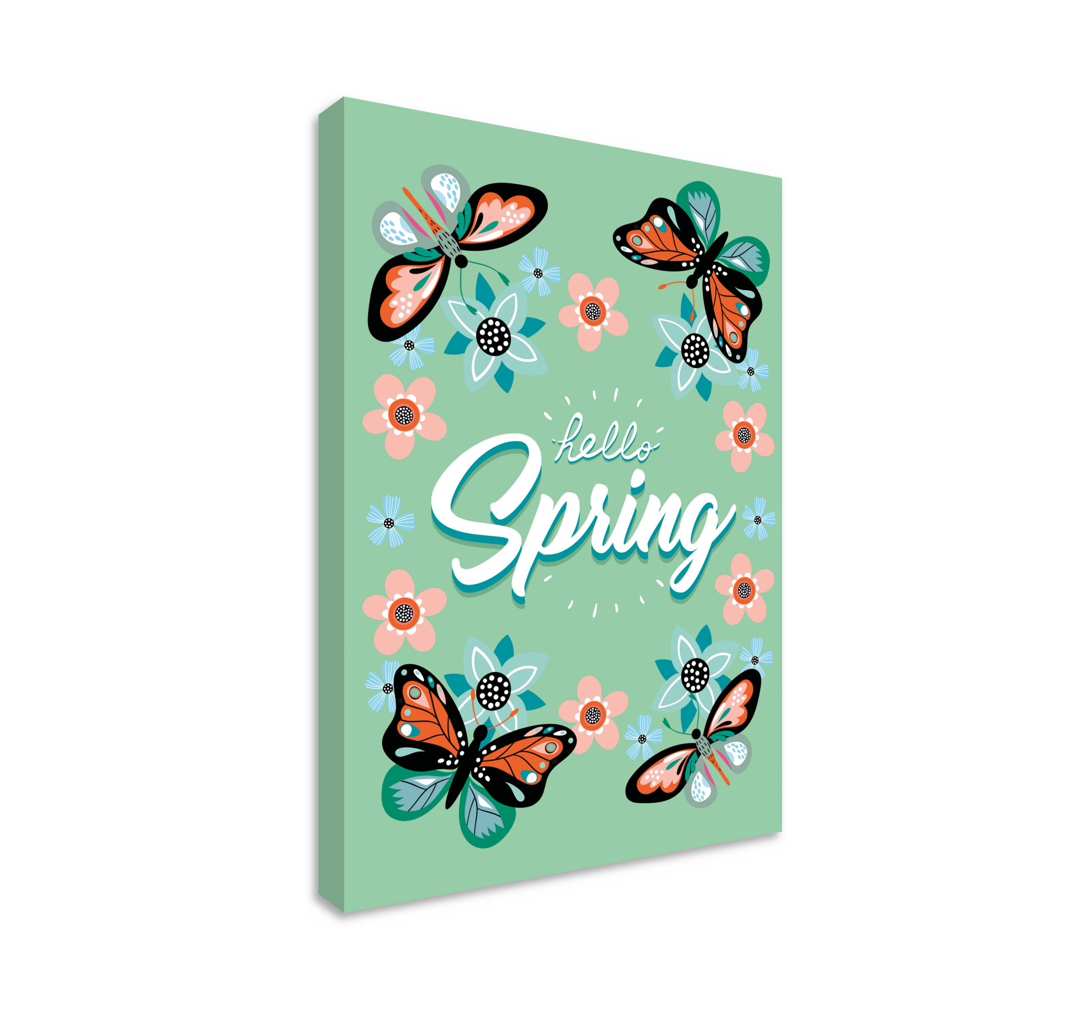 Wandbild Wohnzimmer hallo frühling - TenStickers