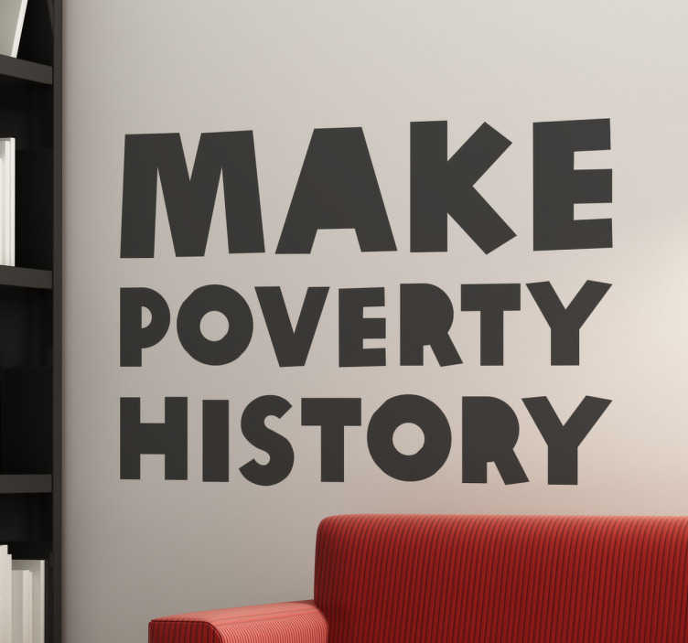 Sticker Make Poverty History