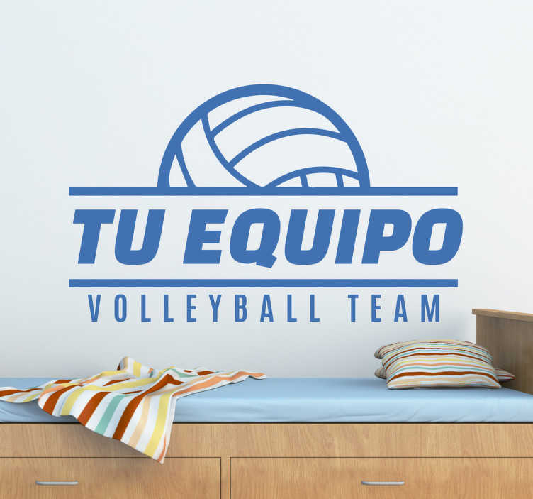 Image of Adesivo personalizzabile pallavolo