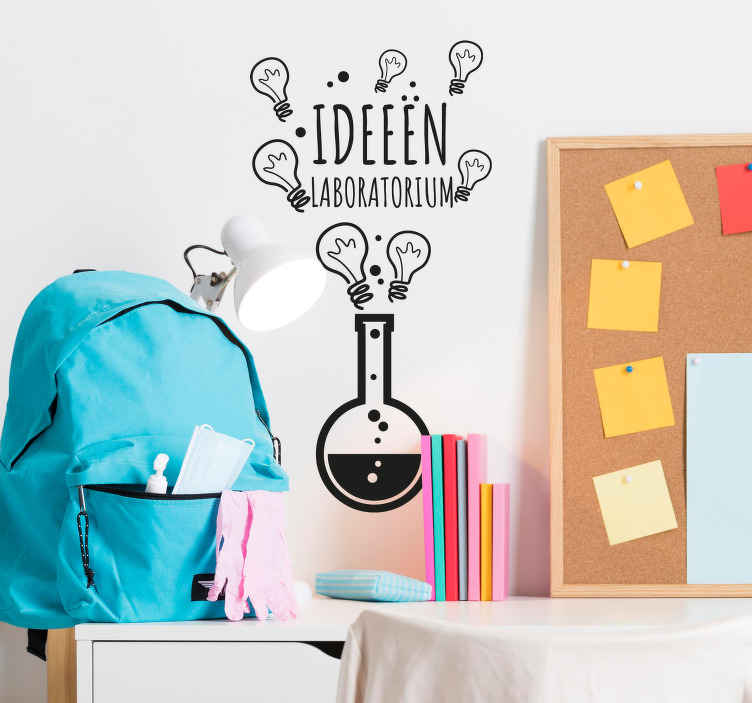 Ideeën laboratorium Muursticker tienerkamer - TenStickers