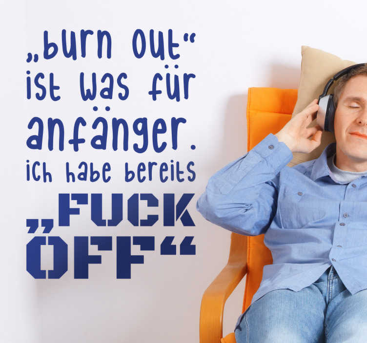TenStickers. Wandttattoo Fuck Off. Wandttattoo Fuck Off – Sie denken sich auch öfters mal lasst mich bloß alle in Ruhe? Dann ist dieser coole Sticker eine tolle Deko für Sie!