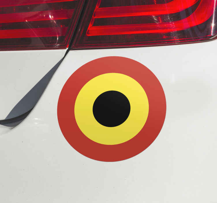 autocollant voiture cocarde belge - TenStickers