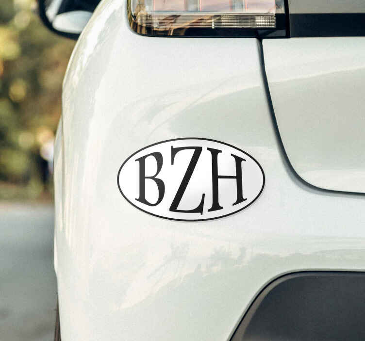Sticker voiture signe bzh - TenStickers