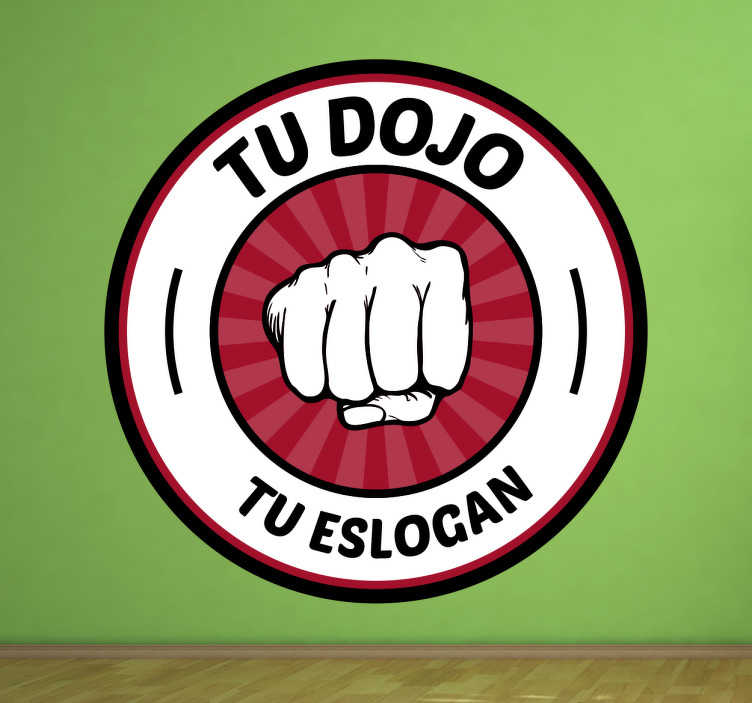 Vinilo karate dojo personalizable - vinilos para pared