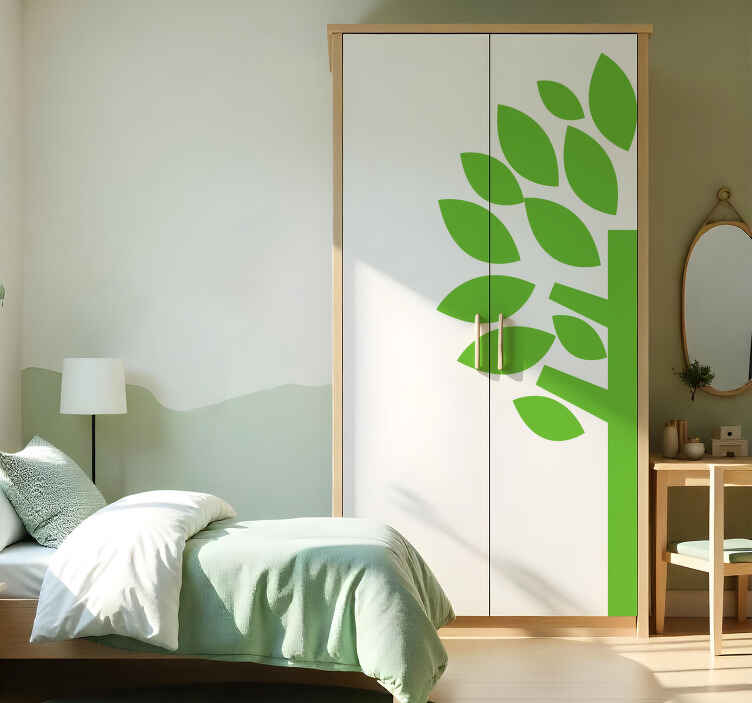 half tree furniture sticker - TenStickers